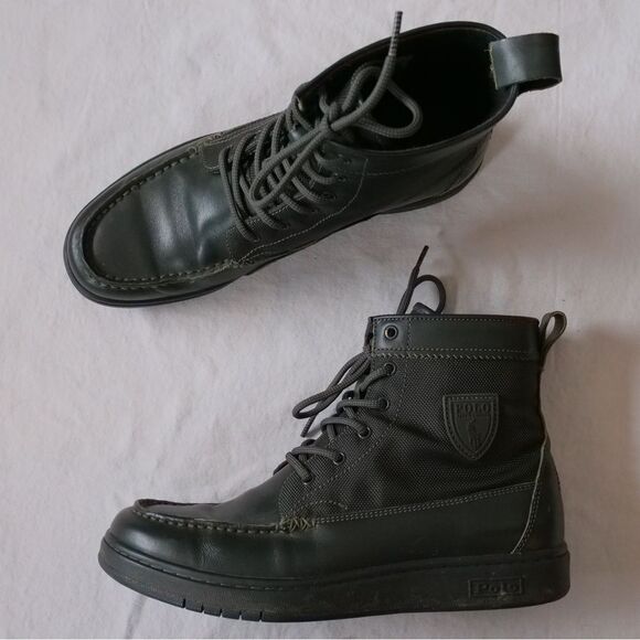 Forrest green Polo Ralph Lauren ranger boots - Picture 1 of 8